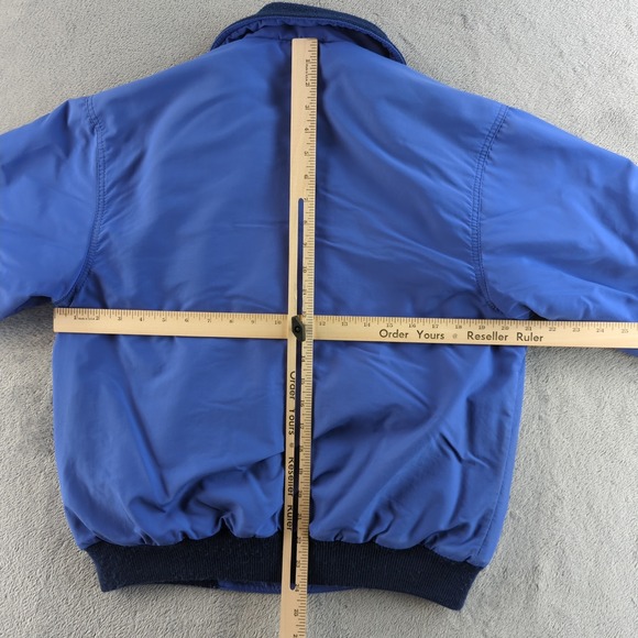 Vintage 90s Eddie Bauer Jacket Womens Small Blue Expedition Outfitter Bomber USA - Picture 8 of 12